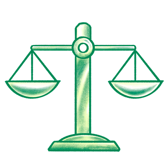 Two figures standing on equal ground representing fair comparison